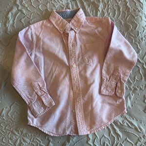 Janie and Jack Pink Button-U Shirt